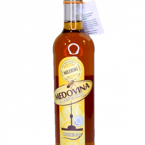 Medovina z Jeseníků (0,5 l) – Tradiční nápoj s 14 bylinami a kořením