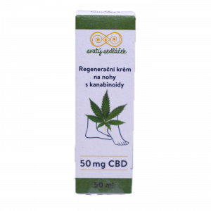 Svatý krok – výživný krém na nohy s CBD (50 ml) – Regenerace a úleva pro unavené nohy