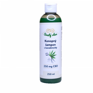 Svatý vlas – konopný šampon s CBD (250 ml) – Regenerace, síla a rovnováha pro tvé vlasy