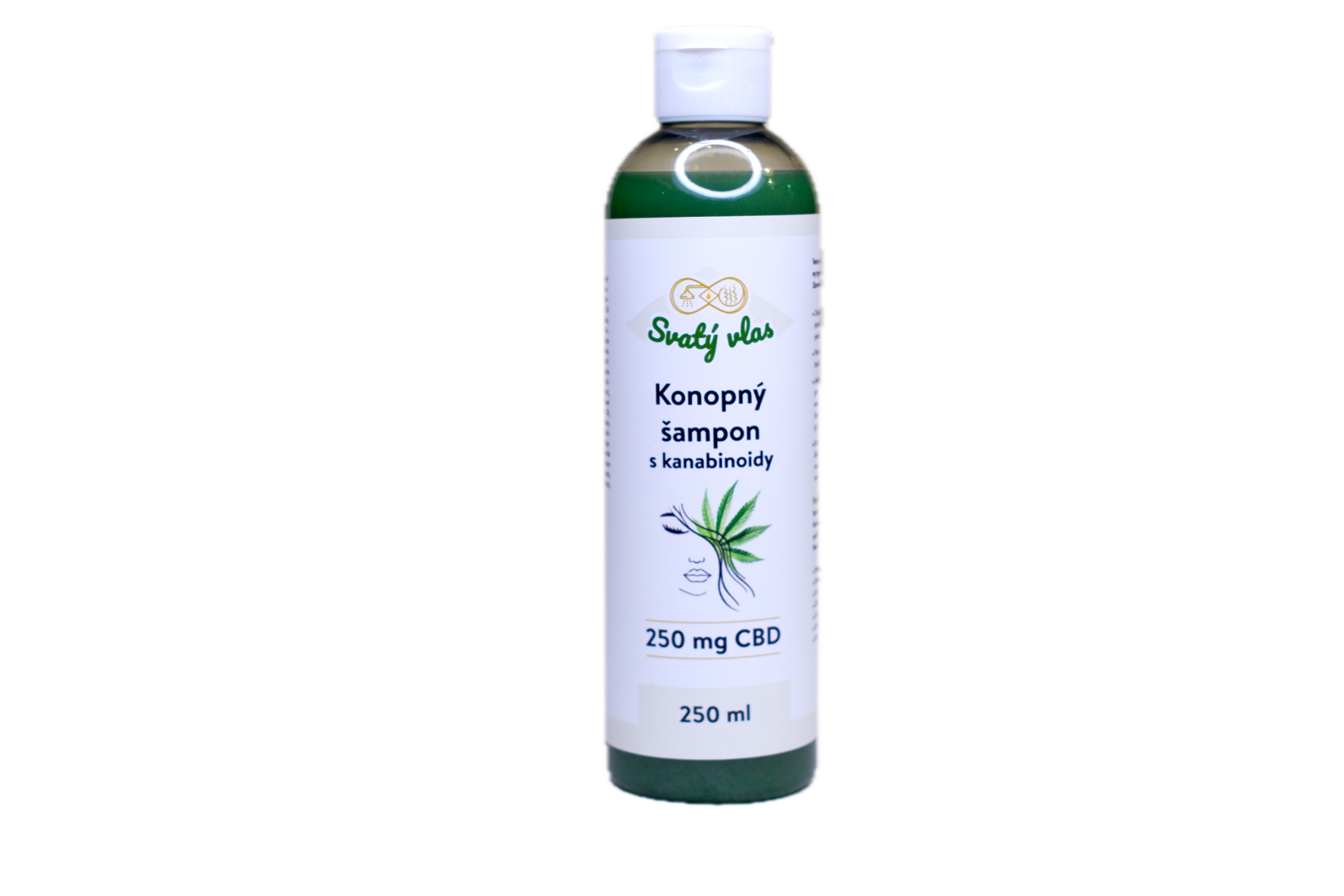 Svatý vlas – konopný šampon s CBD (250 ml) – Regenerace, síla a rovnováha pro tvé vlasy