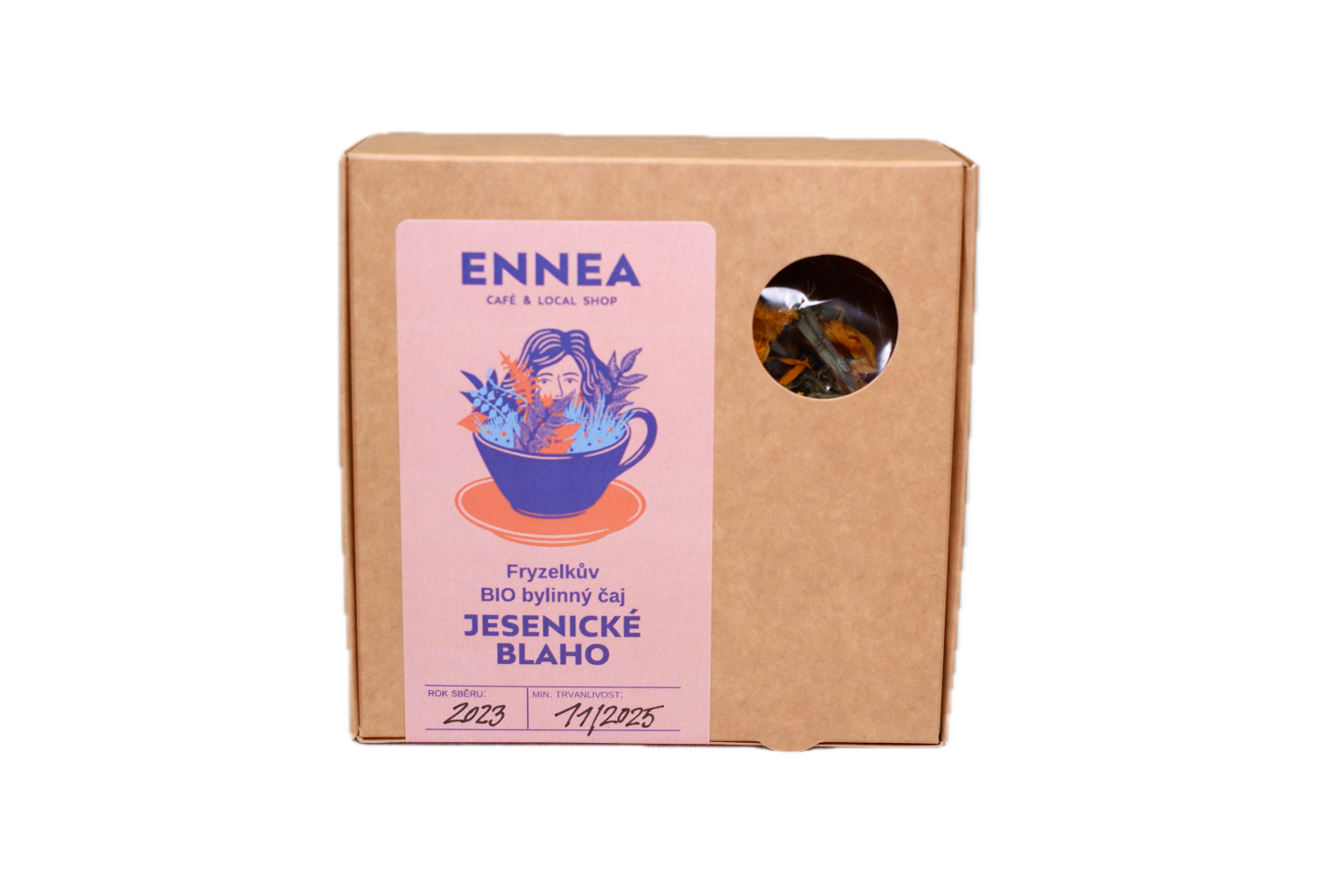 Ennea Jesenické blaho – bio bylinný čaj (50 g) – Voňavá směs pro klid a pohodu